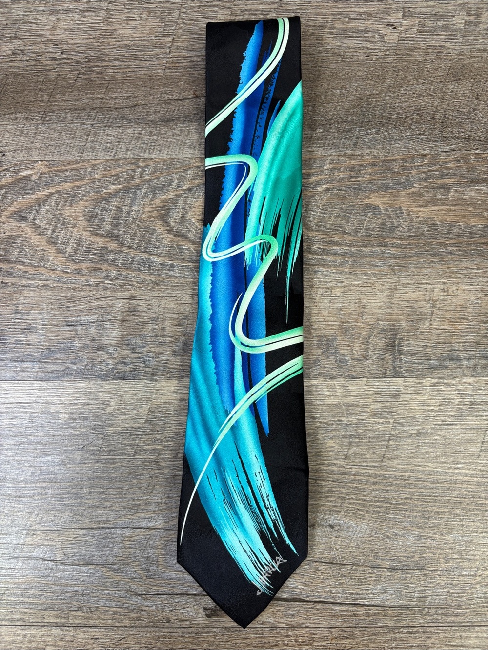 Jerry Garcia Rhino & Puppy Collector’s Edition J. Garcia Abstract Silk Tie 61.5”